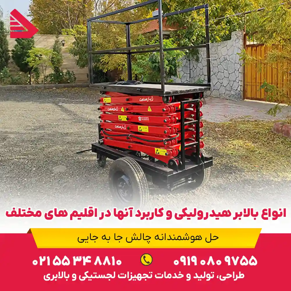 انواع بالابر هیدرولیکی و کاربرد آنها در اقلیم های مختلف