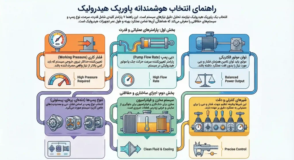 پارامترهای مهم در انتخاب پاورپک هیدرولیک