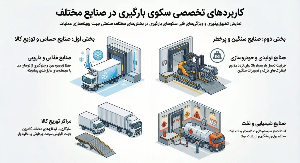 کاربردهای سکوی بارگیری در صنایع
